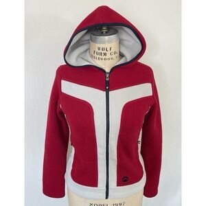 American Eagle Womens Hooded Fleece Jacket Size S Outdoors Warm Winter